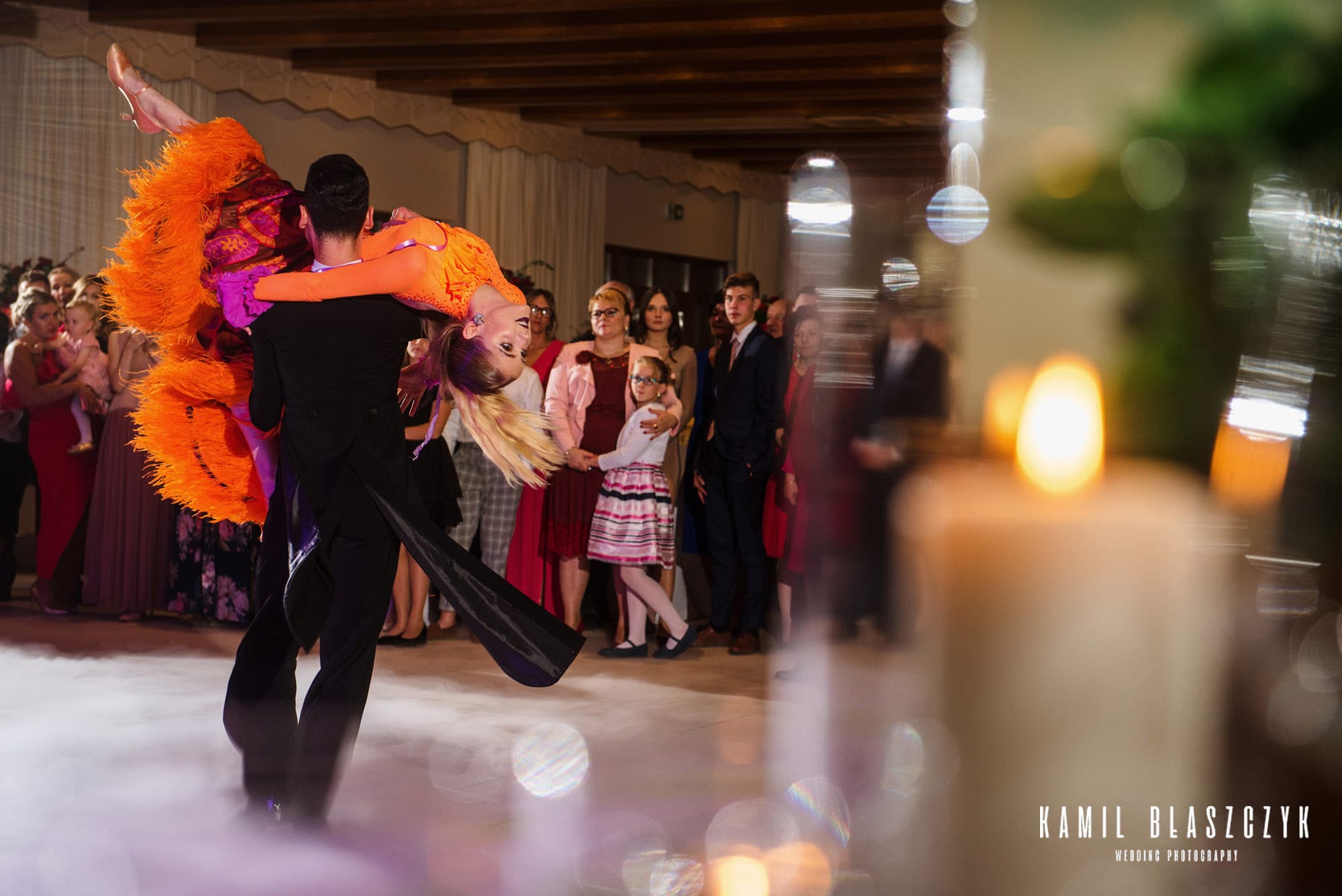 Pokaz tańca na weselu Łukasza i Asi